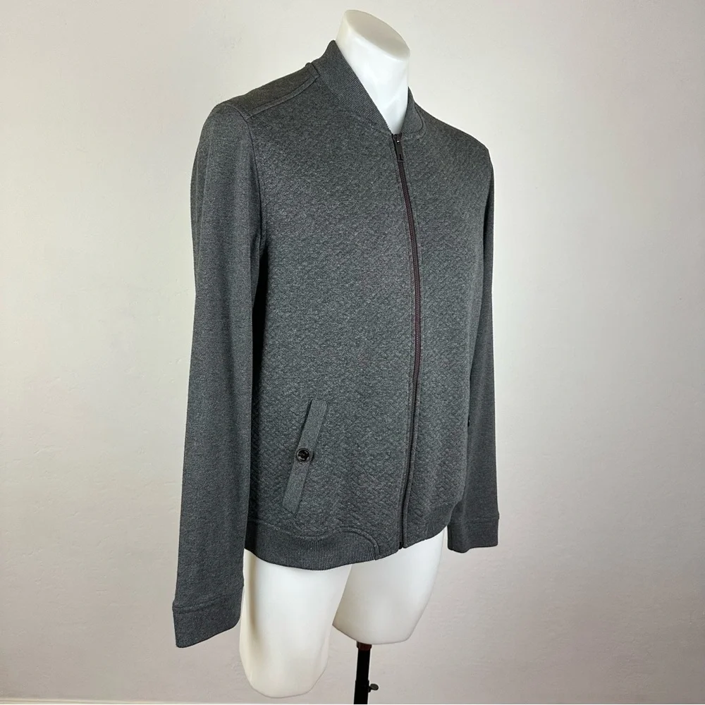 Ted Baker Varsity Collar Cardigan-Style Zip-Up Sweater